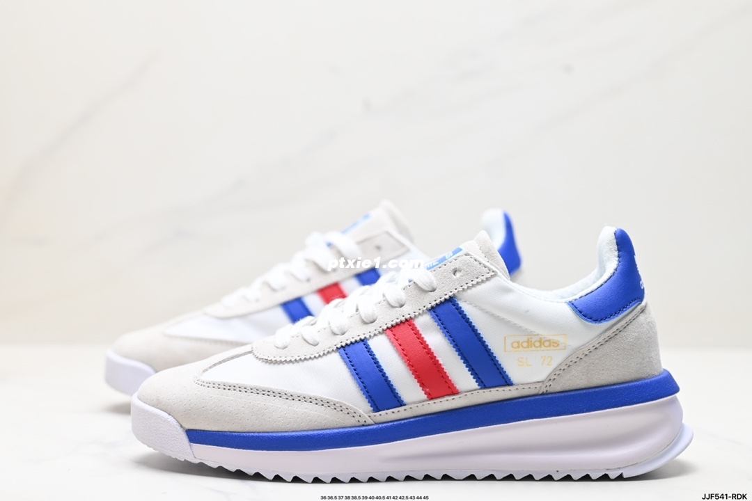 真标✅阿迪达斯Adidas SL 72 RTN三叶草复古休闲跑步鞋休闲运动鞋 货号:ID1031 尺码:36 36.5 37 38 38.5 39 40 40.5 41 42 42.5 43 44 45 ID:JJF541-RDK  