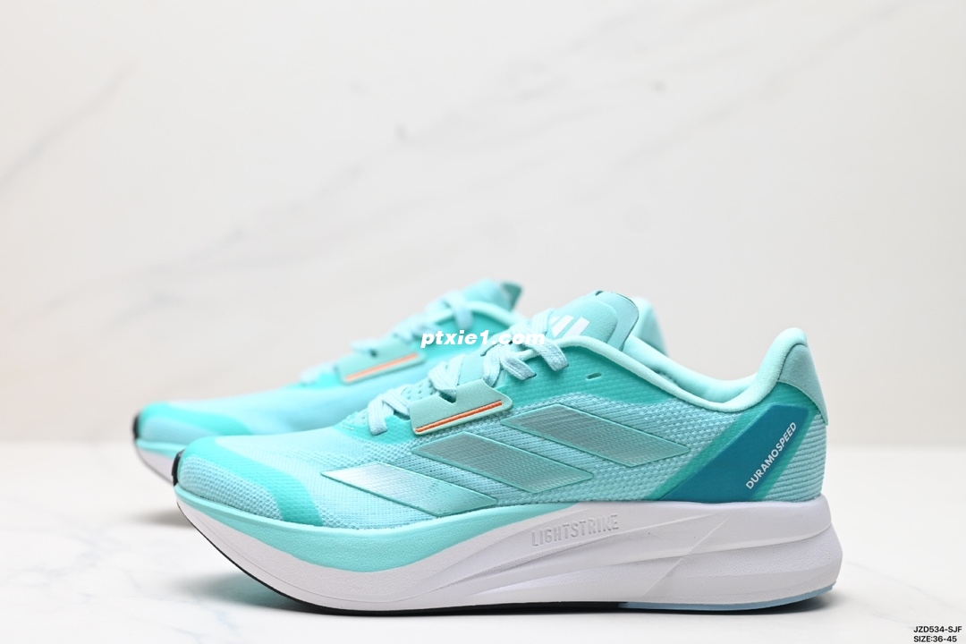 公司级✅Adidas DURAMO SPEED M轻盈跑鞋 adidas跑鞋设计总是呈现出一种经典低调的感觉，但Ultra Boost与Alphabounce这两个系列的出现，让市场掀起了一阵潮流 这款adidas Duramo 虽然不及前面那两款鞋子那么耀眼，但其主打的cloudfoam科技还是非常让人期待的。Cloudfoam是adidas家的另一种减震科技，减震性能不错，能够给脚底提供舒适的缓震感受 货号:IF0566 尺码:36-45