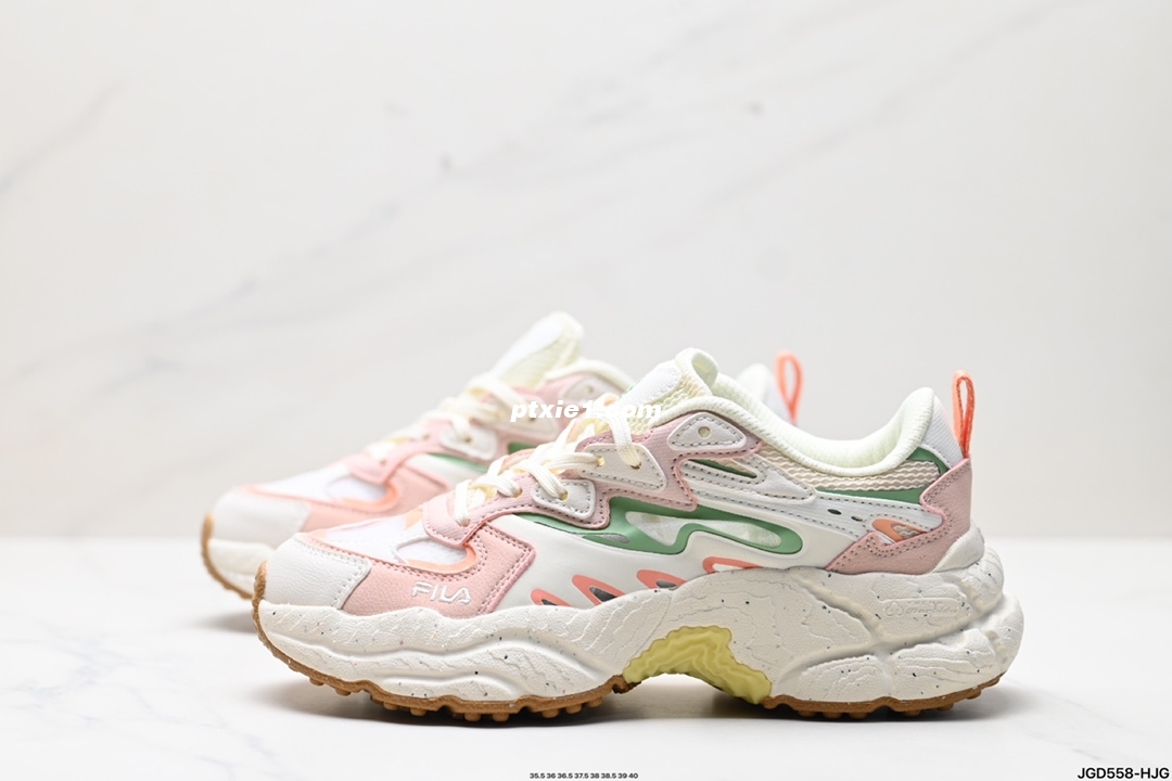 公司级✅FILA 斐乐蕨草鞋FERN女鞋运动鞋 2024新款户外老爹鞋反光休闲鞋 货号:F12W421106FPC 尺码:35.5 36 36.5 37.5 38 38.5 39 40 ID:JGD558-HJG