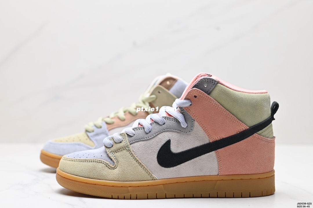 公司级✅Nike Dunk SB High Thomas Campbell What The Dunk 涂鸦 防滑透气耐磨 高帮 板鞋 货号:918321 381 尺码:36-45 ID:JSD538-SZS