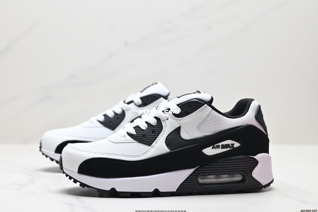 公司级✅Nike Air Max 90初代系列低帮复古气垫百搭休闲运动慢跑鞋 货号:FD5810-002 尺码:36 36.5 37.5 38 38.5 39 40 40.5 41 42 42.5 43 44 45 46 ID:JKD489-DZF