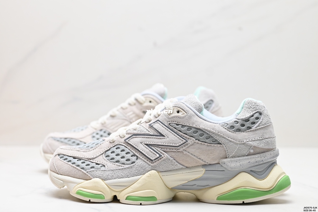 公司级✅New Balance 公司级版本 NB9060 联名款 复古休闲运动慢跑鞋  鞋款灵感源自设计师本人对夏日的怀日回忆。鞋面大身由空间双格及磨砂鞋面拼接而生，配以柔和、温暖的粉橘色调，夏日氛围拉满#采用大面积网眼以及麂皮材质覆盖鞋身，还原经典气质。搭载ABZORB避震科技，由泡沫聚酯制成，上脚可以有效减少由鞋底反弹对身体及双腿的冲击力 货号:U9060BPM Size:36-45