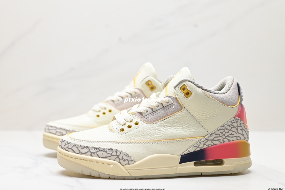 公司级✅Air Jordan 3 Retro 迈克尔·乔丹AJ3代中帮复古休闲运动文化篮球鞋 货号:136064 123 尺码:36 36.5 37.5 38 38.5 39 40 40.5 41 42 42.5 43 44 45 46 47 ID:JHD538-DJF