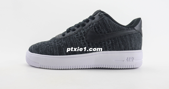 耐克Nike Air Force 1纯原版本空军一号AF1黑灰针织板鞋 莆田耐克工厂 货号：CI0051-300
