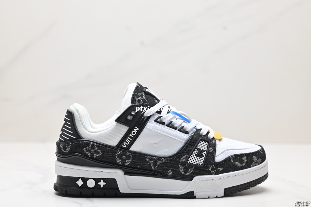 真标✅全新LV路易威登Louis Vuitton Trainer Sneaker Low休闲运动文化百搭板鞋 