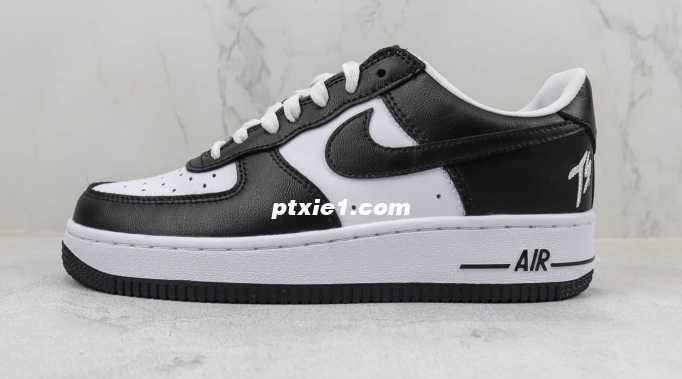 耐克Nike Air Force 1 ’07 Low纯原版本低帮空军一号黑白TS刺绣板鞋 莆田耐克货源 货号：FJ5756-100