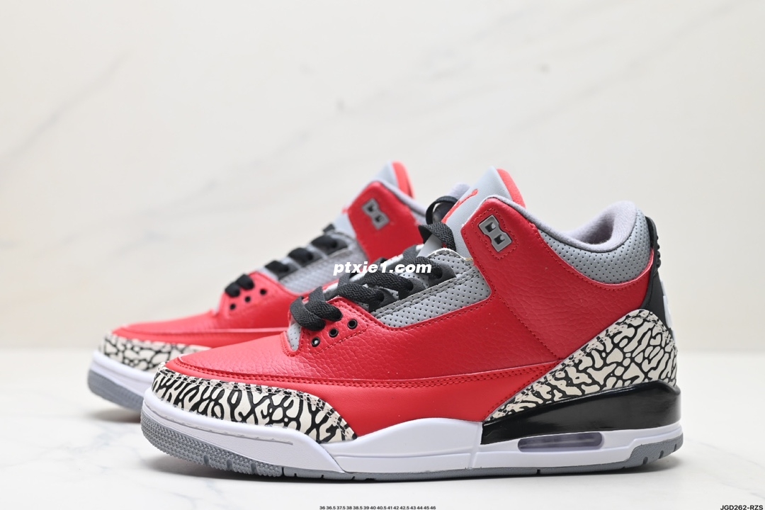 公司级✅Nike Air Jordan 3 Retro皮革 潮流 防滑耐磨包裏性 中帮 复古篮球鞋 缜密拉帮及中底钢印细节 全新底模 货号:CK5692-600 尺码:36 36.5 37.5 38 38.5 39 40 40.5 41 42 42.5 43 44 45 46 ID:JGD262-RZS