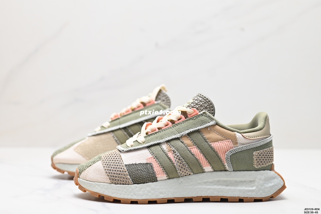 公司级✅阿迪达斯Adidas Retropy E5阿迪新款运动休闲爆米花 三叶草 厚底 跑鞋 新款低帮经典运动鞋以70年代经典跑步鞋为灵感 新鲜演绎复古造型 搭载adidas Boost科技 打造现代感 旨在带来舒适脚感 同时展现复古风格  货号:GX6364 尺码:36-45 ID:JED129-RDK