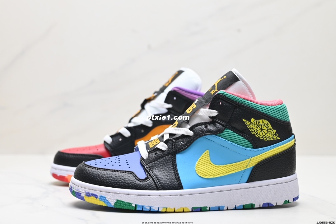 真标✅NIKE Air Jordan 1 Retro Mid AJ1乔丹一代中帮经典复古文化休闲运动篮球鞋 货号:FD1317-007 尺码:36 36.5 37.5 38 38.5 39 40 40.5 41 42 42.5 43 44 45 46 ID:JJD556-RZK