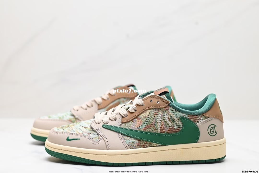 公司级✅AJ1倒勾Travis Scott x Air Jordan 1 ” Reverse Mocha “ AJ1乔1 TS 闪电 联名倒钩 低帮文化篮球鞋 完美品质出货 细节如图所示  鞋面切割工整  冲孔整齐干净 中底拉帮线 整体清洁度非常好 货号:JH6088-611 尺码:36 36.5 37.5 38 38.5 39 40 40.5 41 42 42.5 43 44 45 ID:ZKD579-RDE