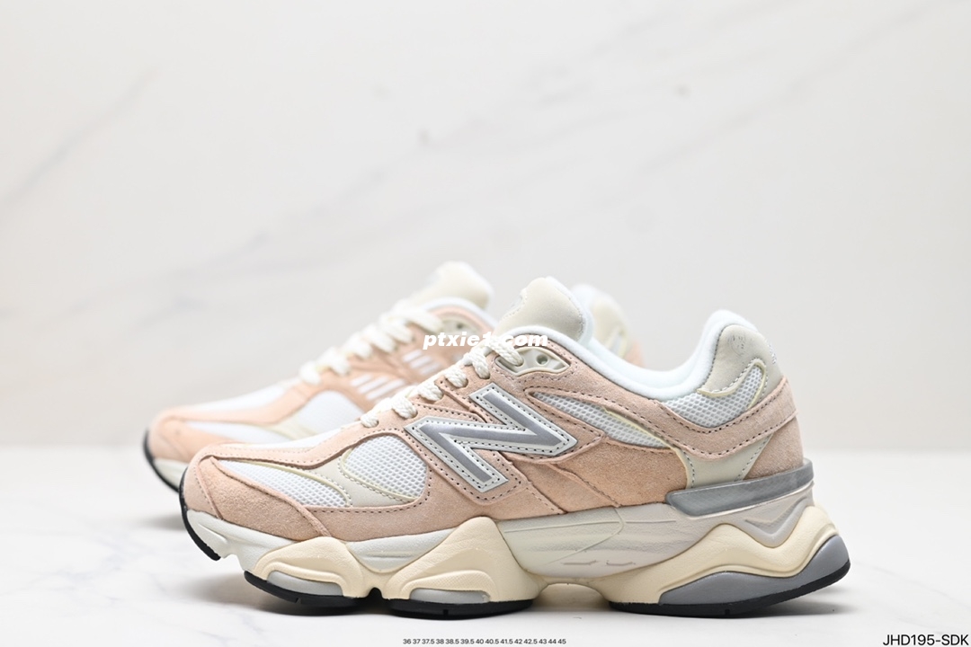 公司级✅New Balance 公司级版本 NB9060 联名款 复古休闲运动慢跑鞋  鞋款灵感源自设计师本人对夏日的怀日回忆。鞋面大身由空间双格及磨砂鞋面拼接而生，配以柔和、温暖的粉橘色调，夏日氛围拉满#采用大面积网眼以及麂皮材质覆盖鞋身，还原经典气质。搭载ABZORB避震科技，由泡沫聚酯制成，上脚可以有效减少由鞋底反弹对身体及双腿的冲击力 货号:U9060WNA Size:36 37 37.5 38 38.5 39.5 40 40.5 41.5 42 42.5 43 44 45