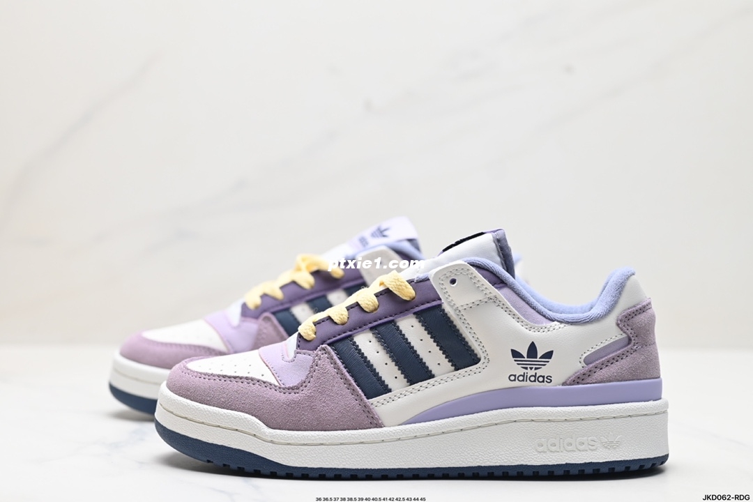 公司级✅阿迪达斯 Adidas Forum Low Cl 低帮百搭潮流休闲运动板鞋 以复古篮球鞋的外形为基础 采用皮革拼接 简约百搭 更加贴合舒适 中底内侧网格造型起到点睛之笔 外底橡胶 更显复古！ 官方货号:ID6266 尺码:36 36.5 37 38 38.5 39 40 40.5 41 42 42.5 43 44 45 ID:JKD062-RDG